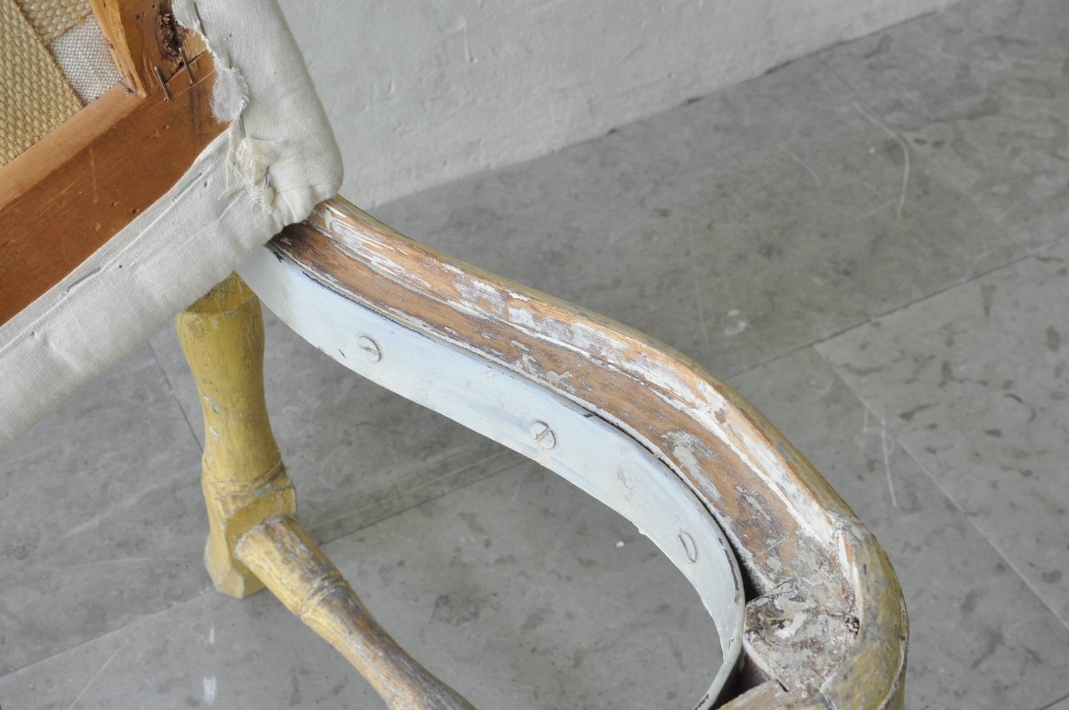 Swedish Rococo Chair in Original Paint, Stockholm, circa 1760 - JAA