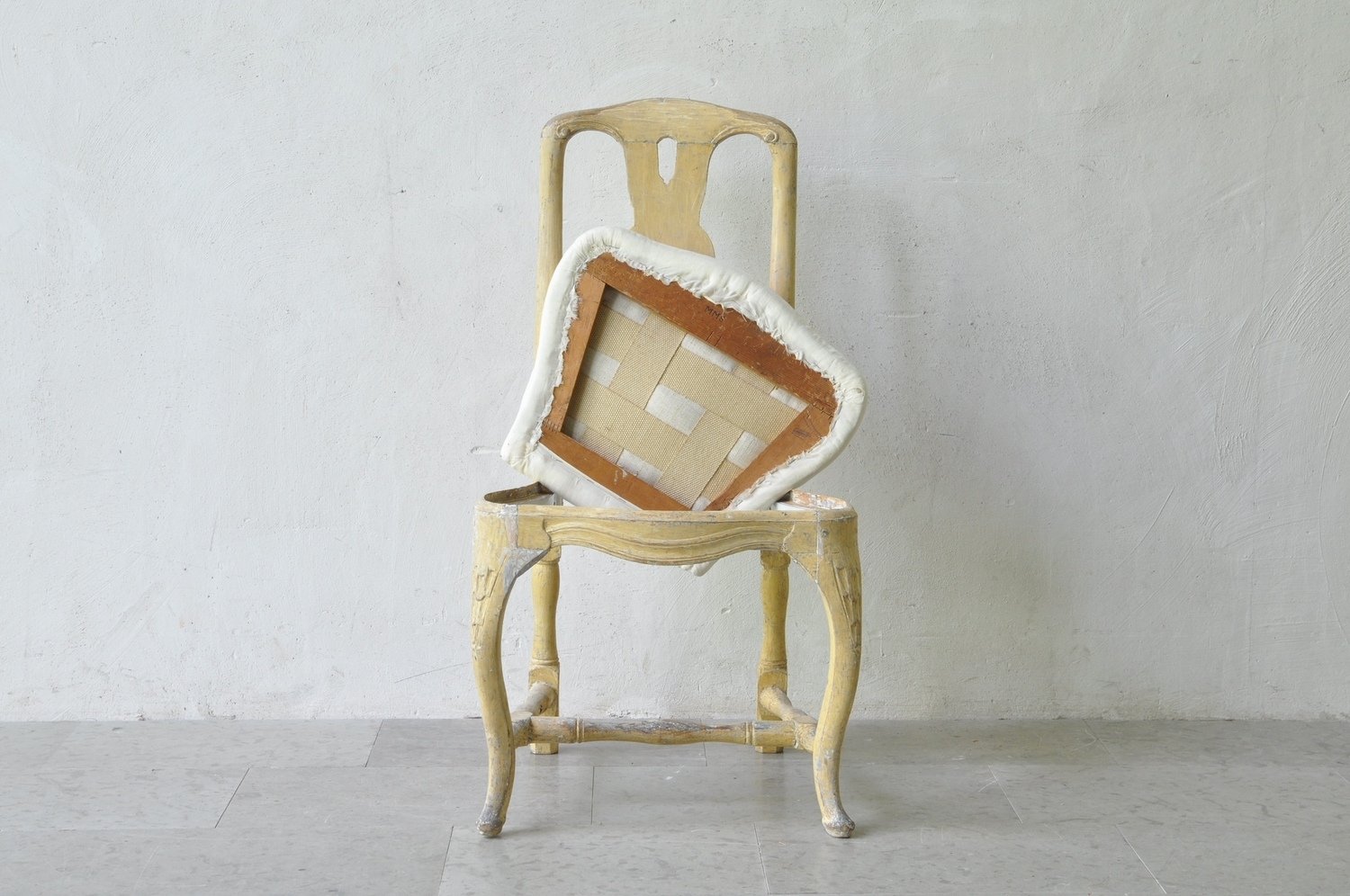 Swedish Rococo Chair in Original Paint, Stockholm, circa 1760 - JAA