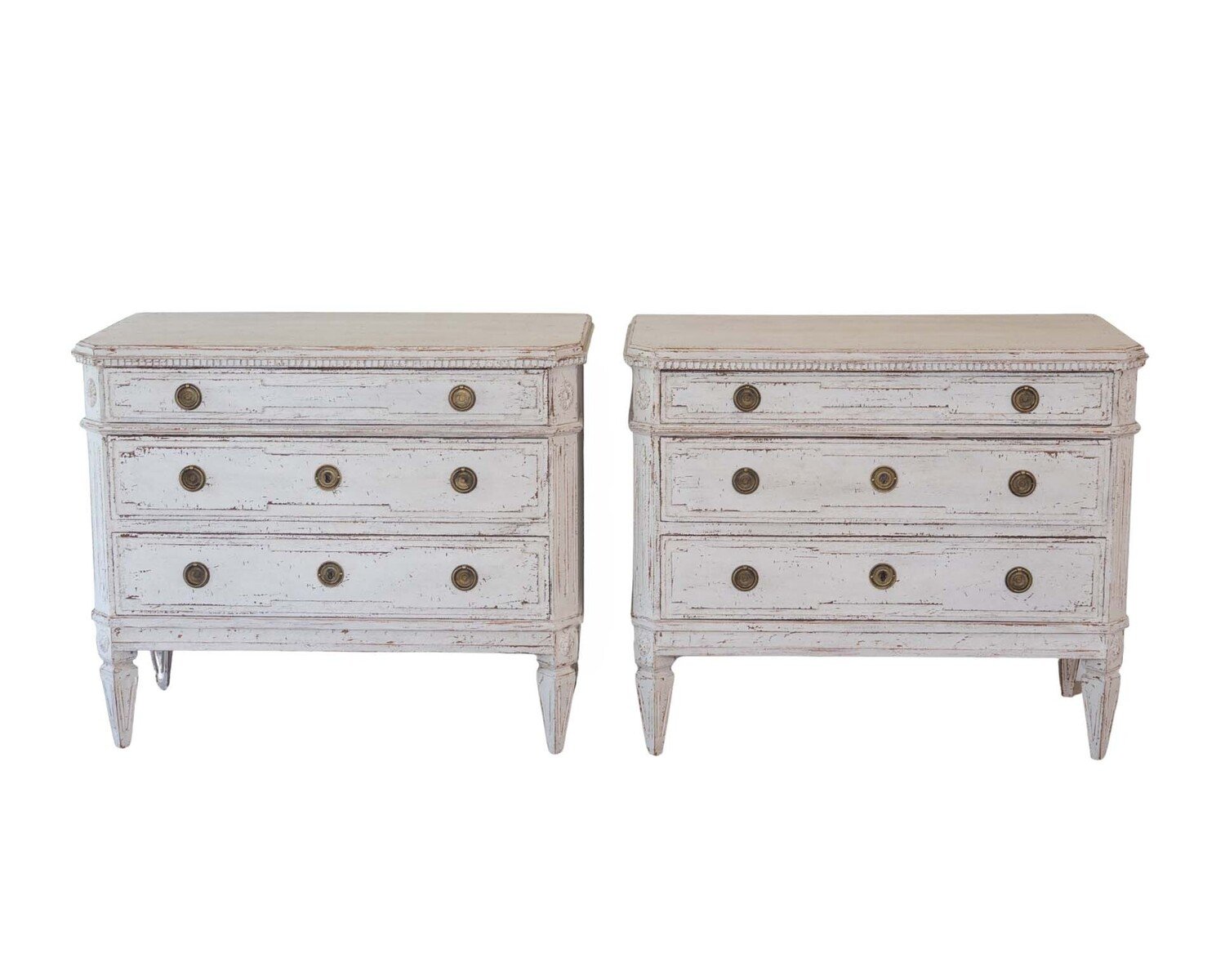 Pair of Scandinavian Chests of Drawers, circa 1920