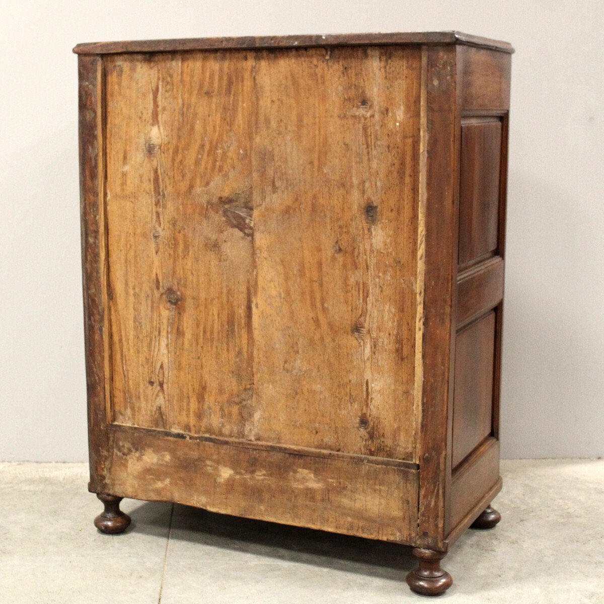 Italian Walnut Buffet with Arched Panel Door, 18th Century - JAA