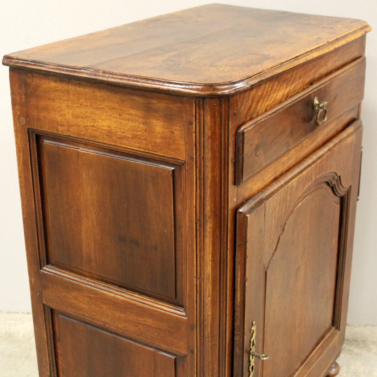 Italian Walnut Buffet with Arched Panel Door, 18th Century - JAA