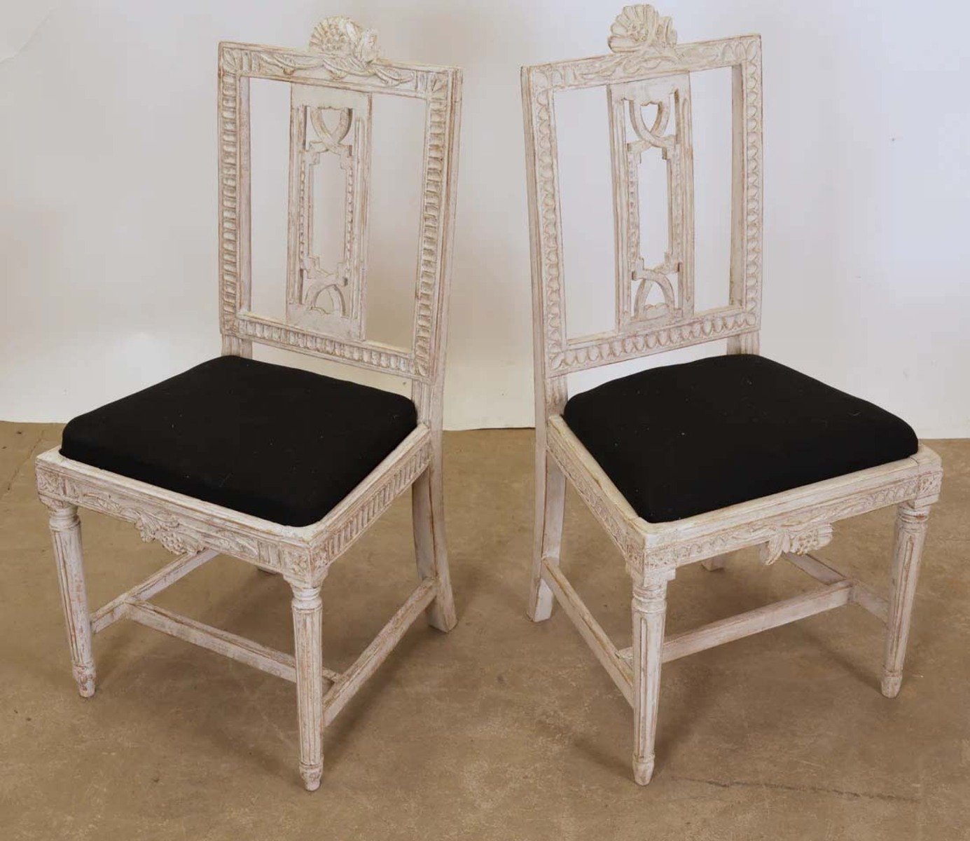 Set of Six Gustavian Chairs, Lindome, Sweden, 19th Century - JAA