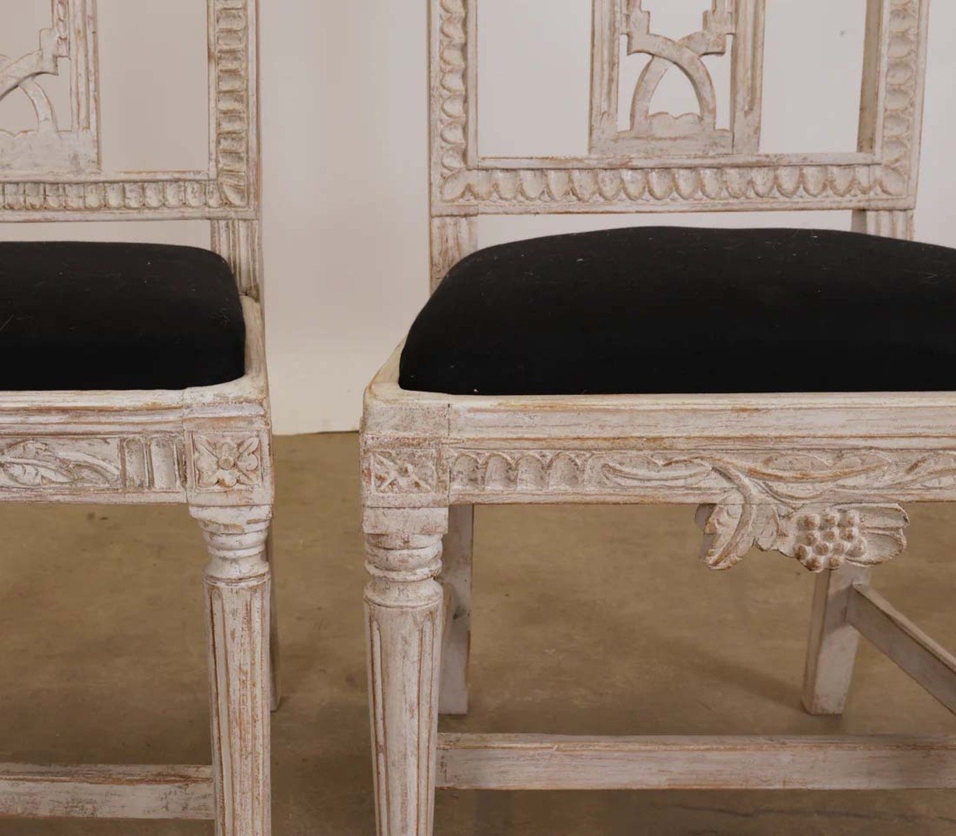 Set of Six Gustavian Chairs, Lindome, Sweden, 19th Century - JAA