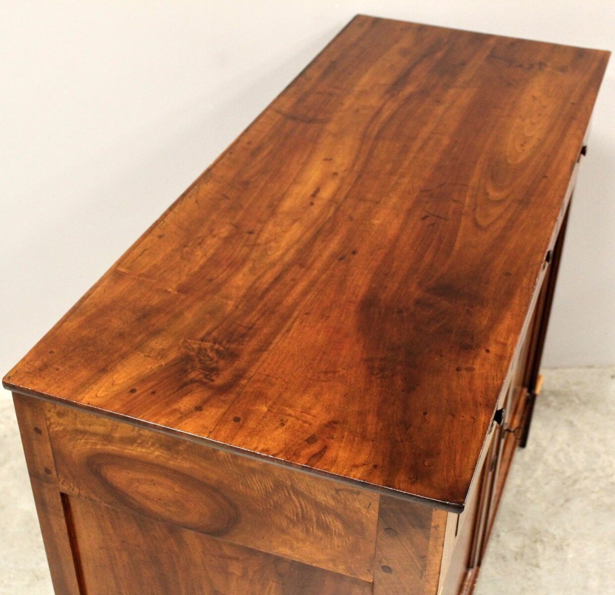 Italian Walnut Buffet with Gilt Capitals, 19th Century - JAA