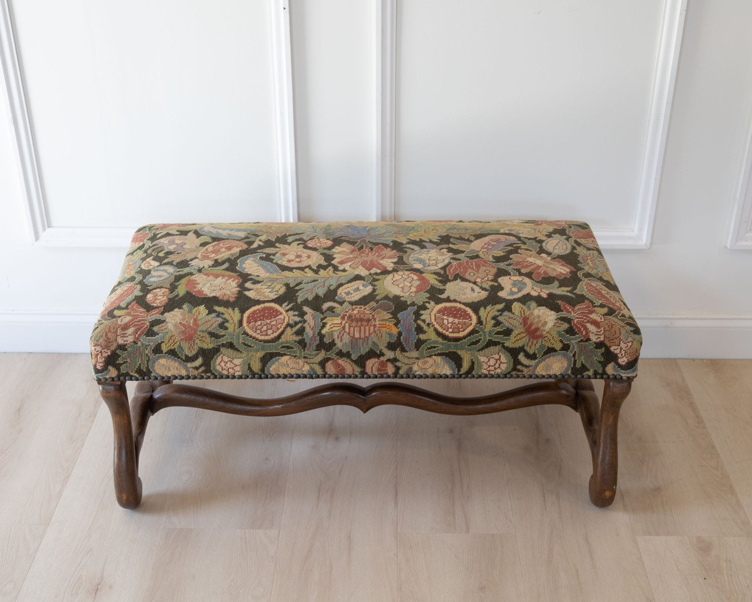 French Beech Os de Mouton Bench, Late 19th Century - JAA