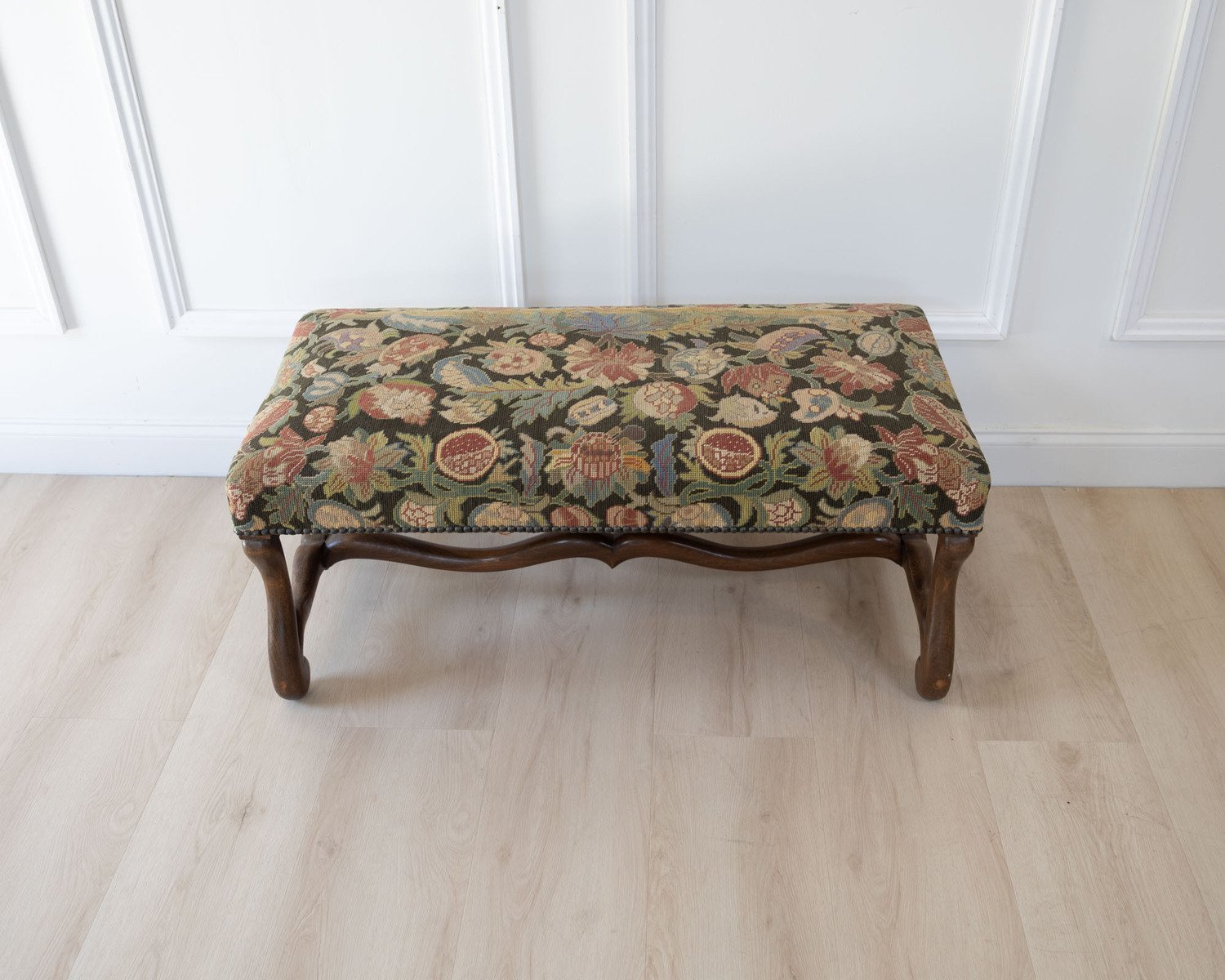 French Beech Os de Mouton Bench, Late 19th Century - JAA