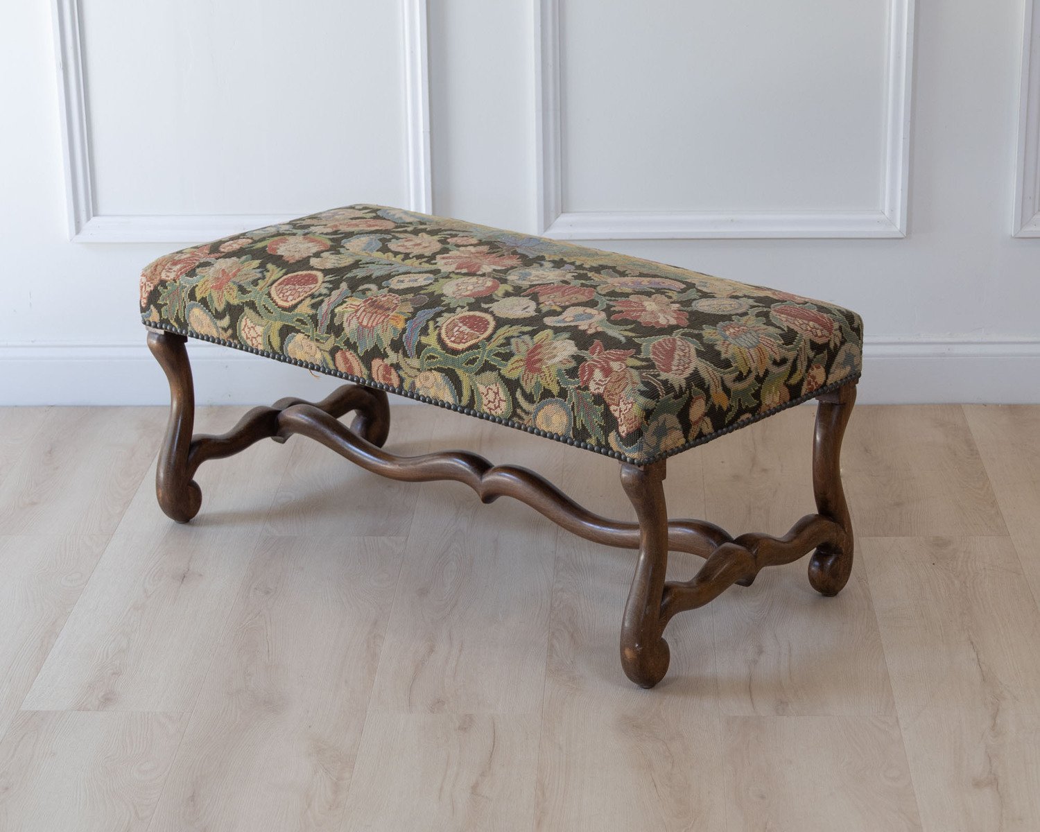 French Beech Os de Mouton Bench, Late 19th Century - JAA