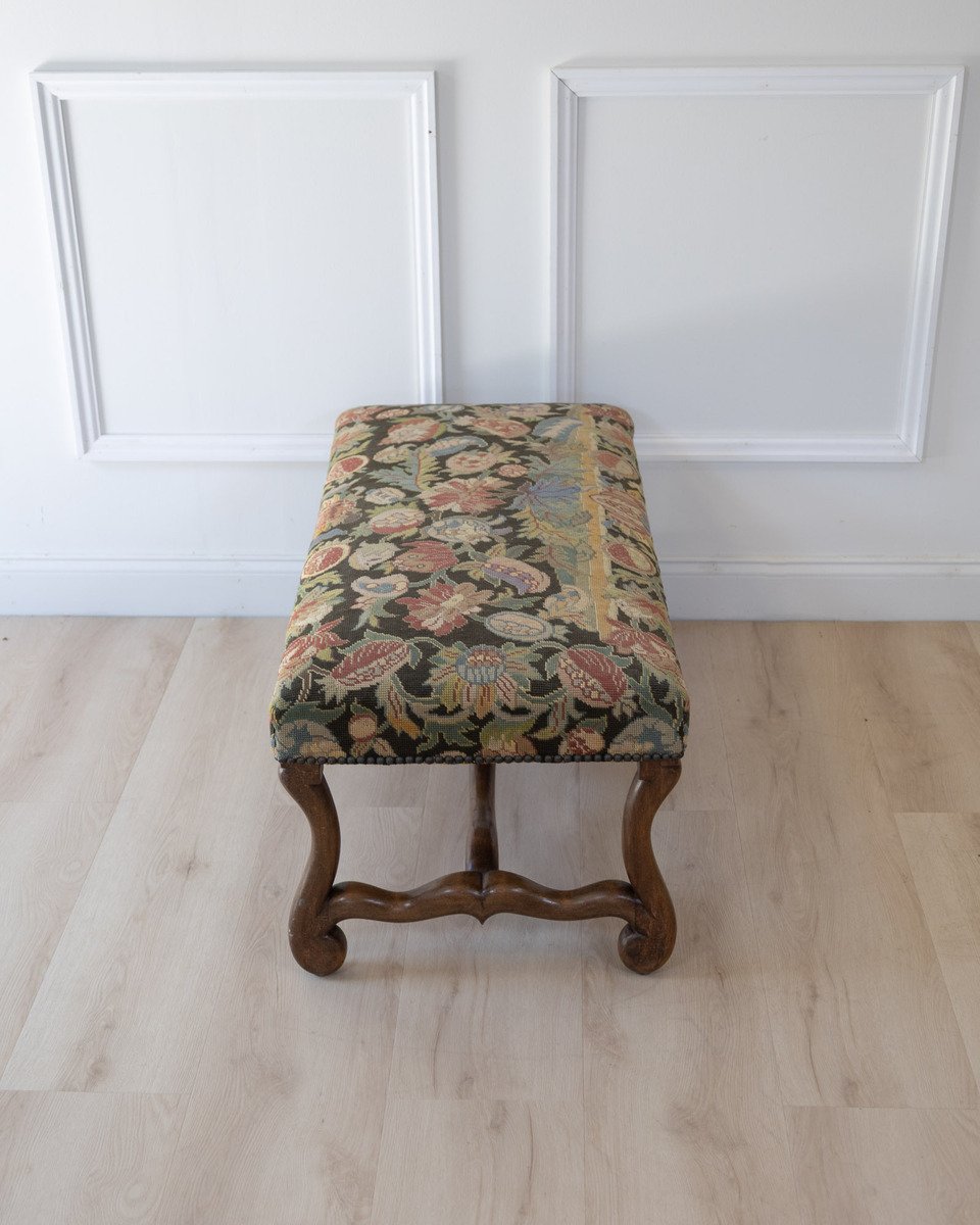 French Beech Os de Mouton Bench, Late 19th Century - JAA