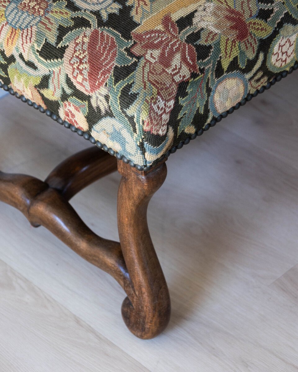 French Beech Os de Mouton Bench, Late 19th Century - JAA