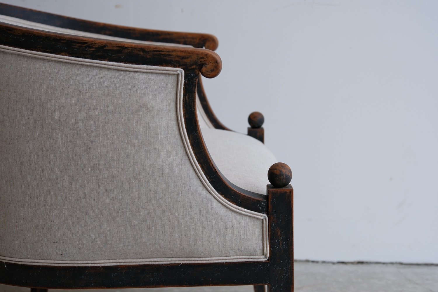 Pair of Swedish Barrel Back Club Chairs, circa 1910 - JAA