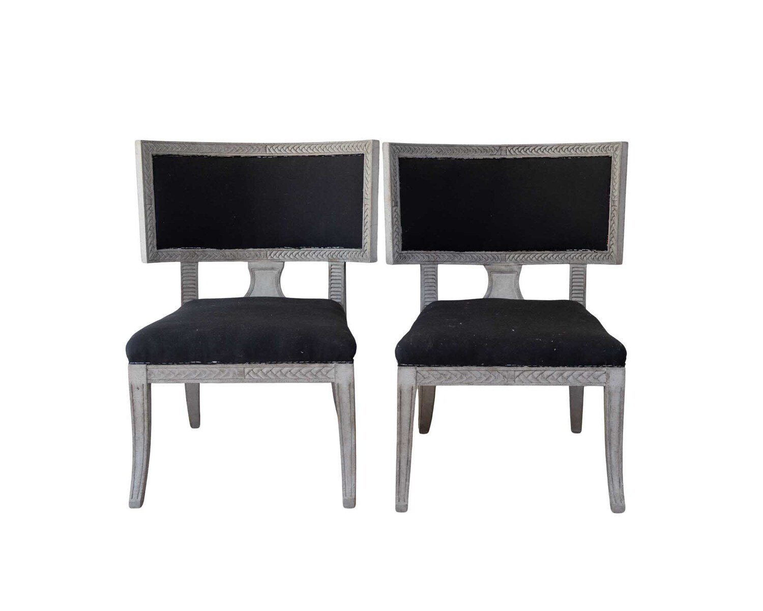 Pair of Swedish Klismos Chairs, 20th Century