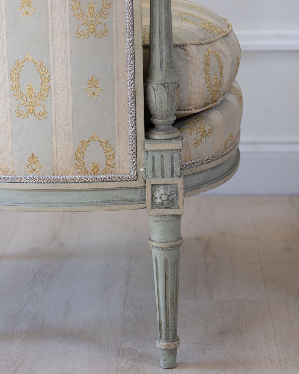 Pair Of Louis XVI Style Bergere Chairs - JAA