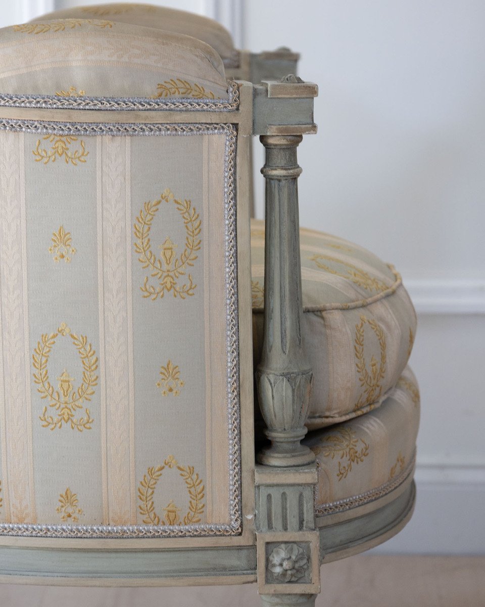 Pair Of Louis XVI Style Bergere Chairs - JAA