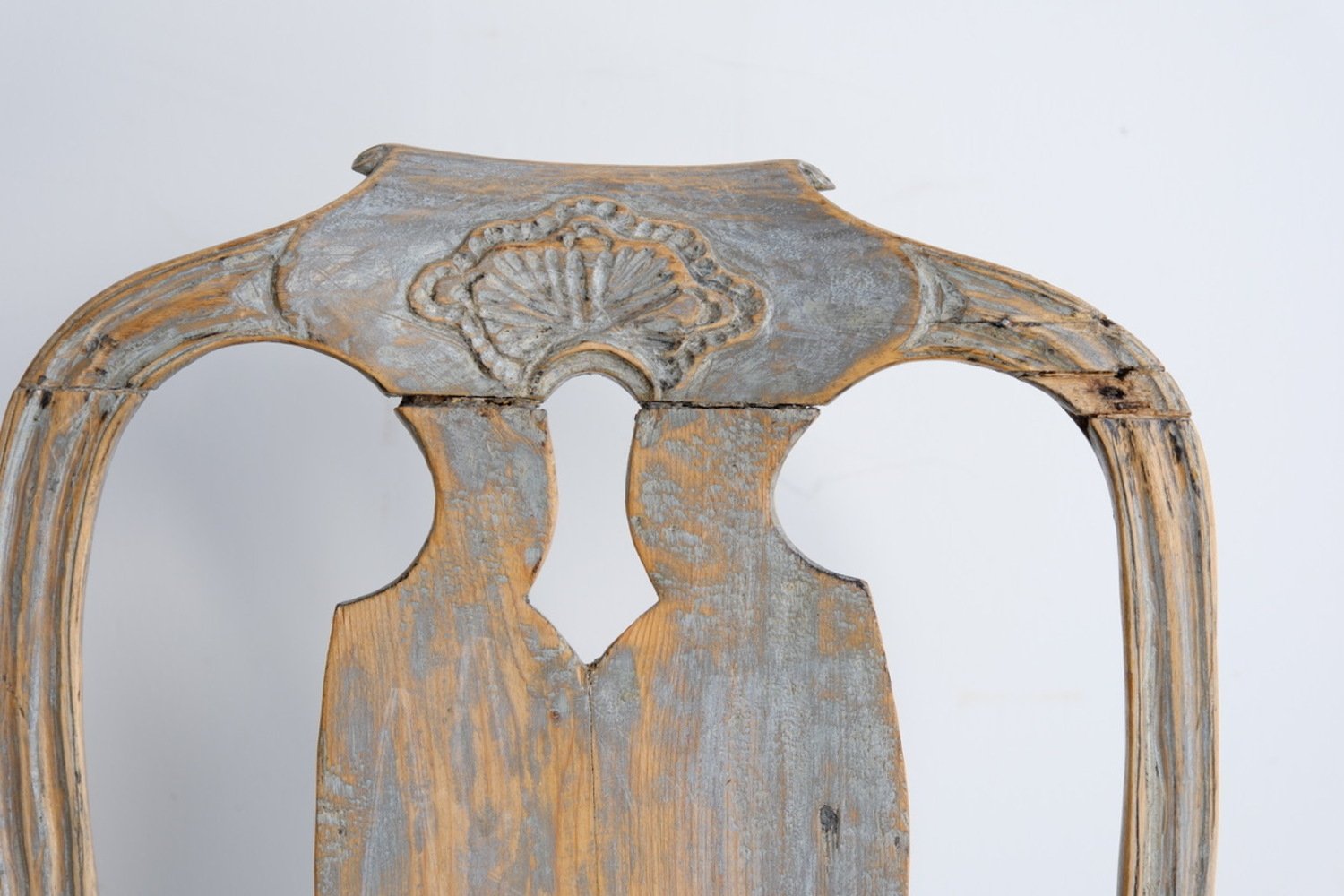 Pair of Provincial Rococo Chairs in Original Paint, circa 1790 - JAA