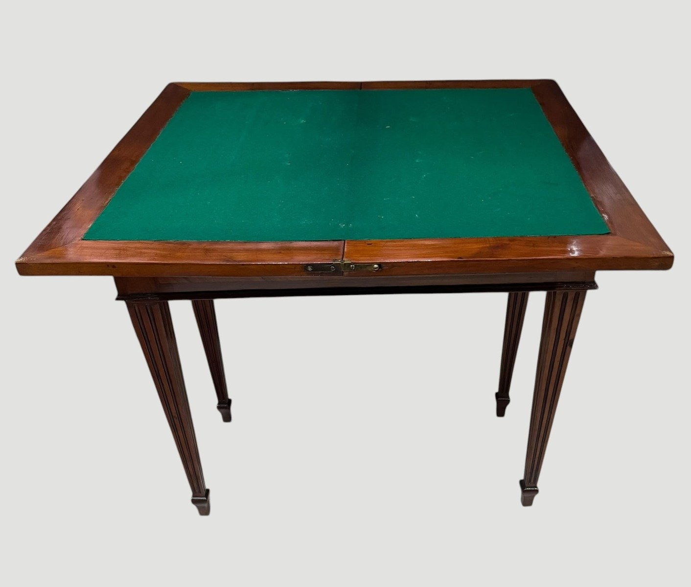 Italian Walnut Fold-Over Game Table, 20th Century - JAA