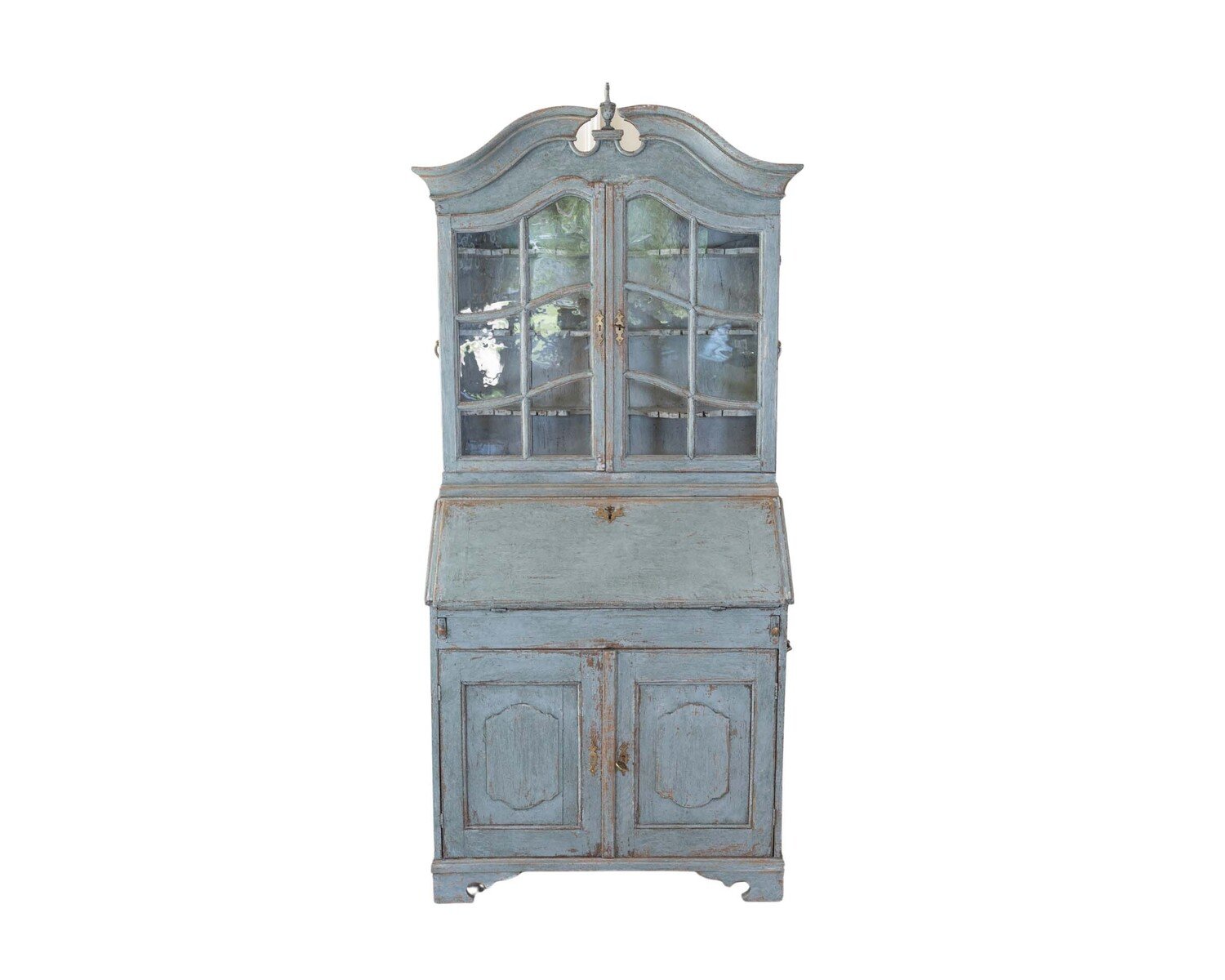 18th Century Swedish Cabinet with Original Glass