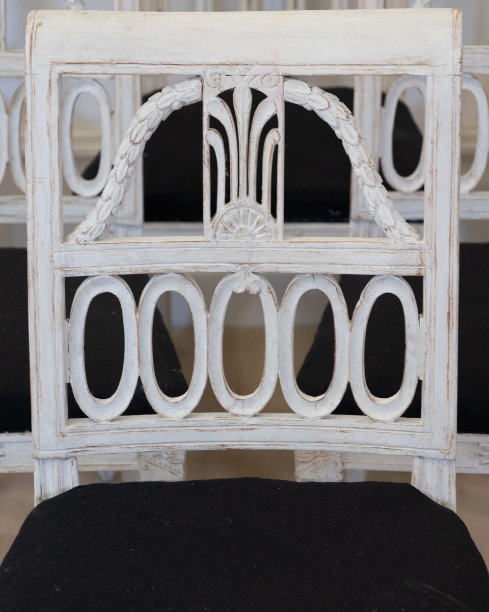 Set of two armchairs and six chairs - JAA