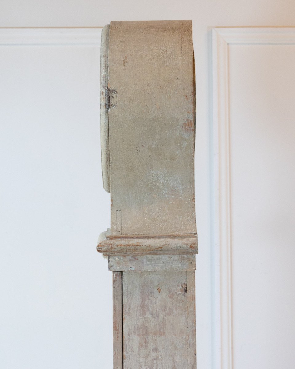 Gustavian Tall Case Clock in Original Paint, circa 1820 - JAA