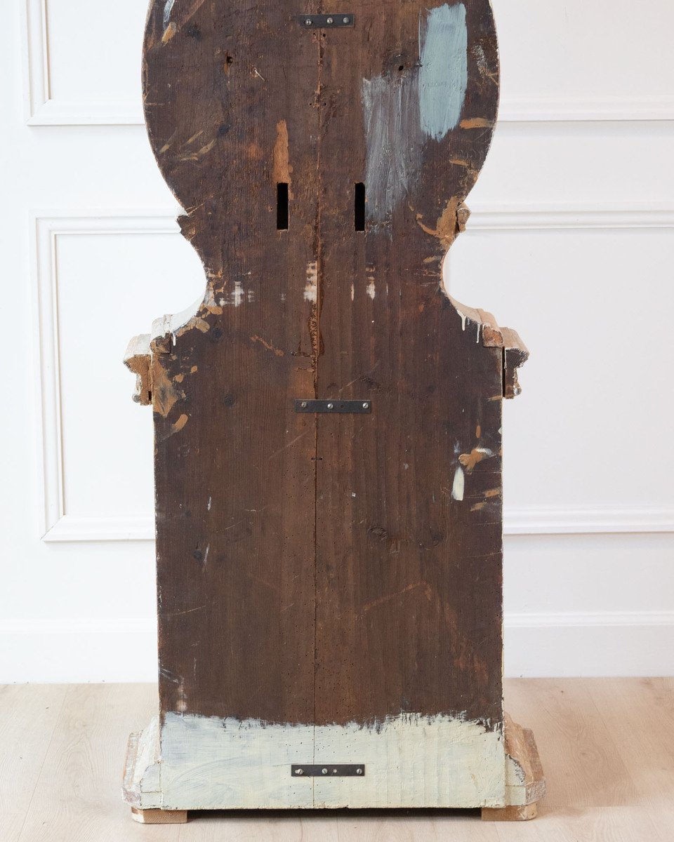Gustavian Tall Case Clock in Original Paint, circa 1820 - JAA