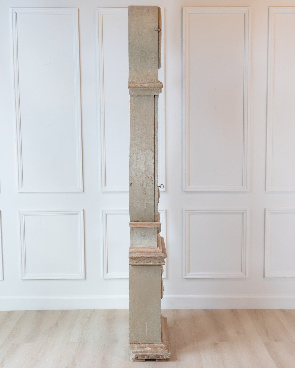 Gustavian Tall Case Clock in Original Paint, circa 1820 - JAA