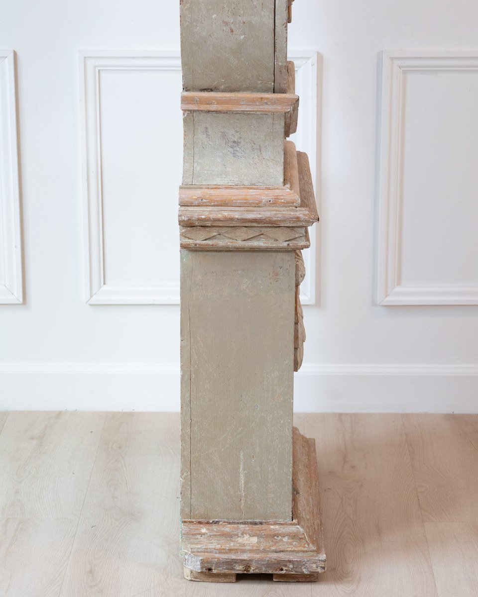 Gustavian Tall Case Clock in Original Paint, circa 1820 - JAA