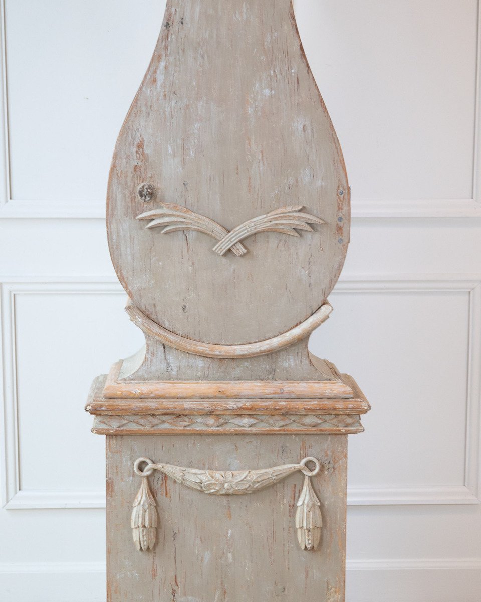 Gustavian Tall Case Clock in Original Paint, circa 1820 - JAA