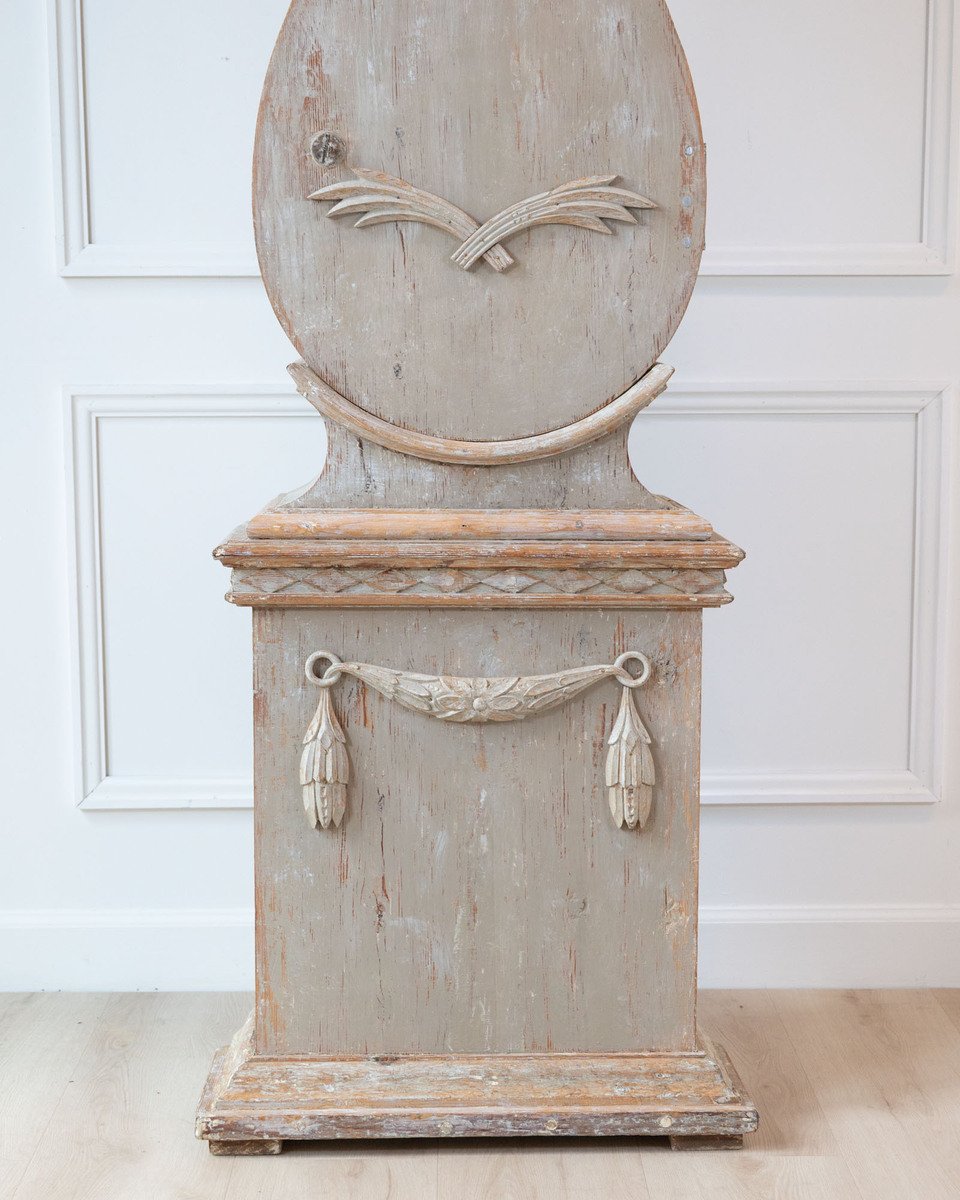 Gustavian Tall Case Clock in Original Paint, circa 1820 - JAA