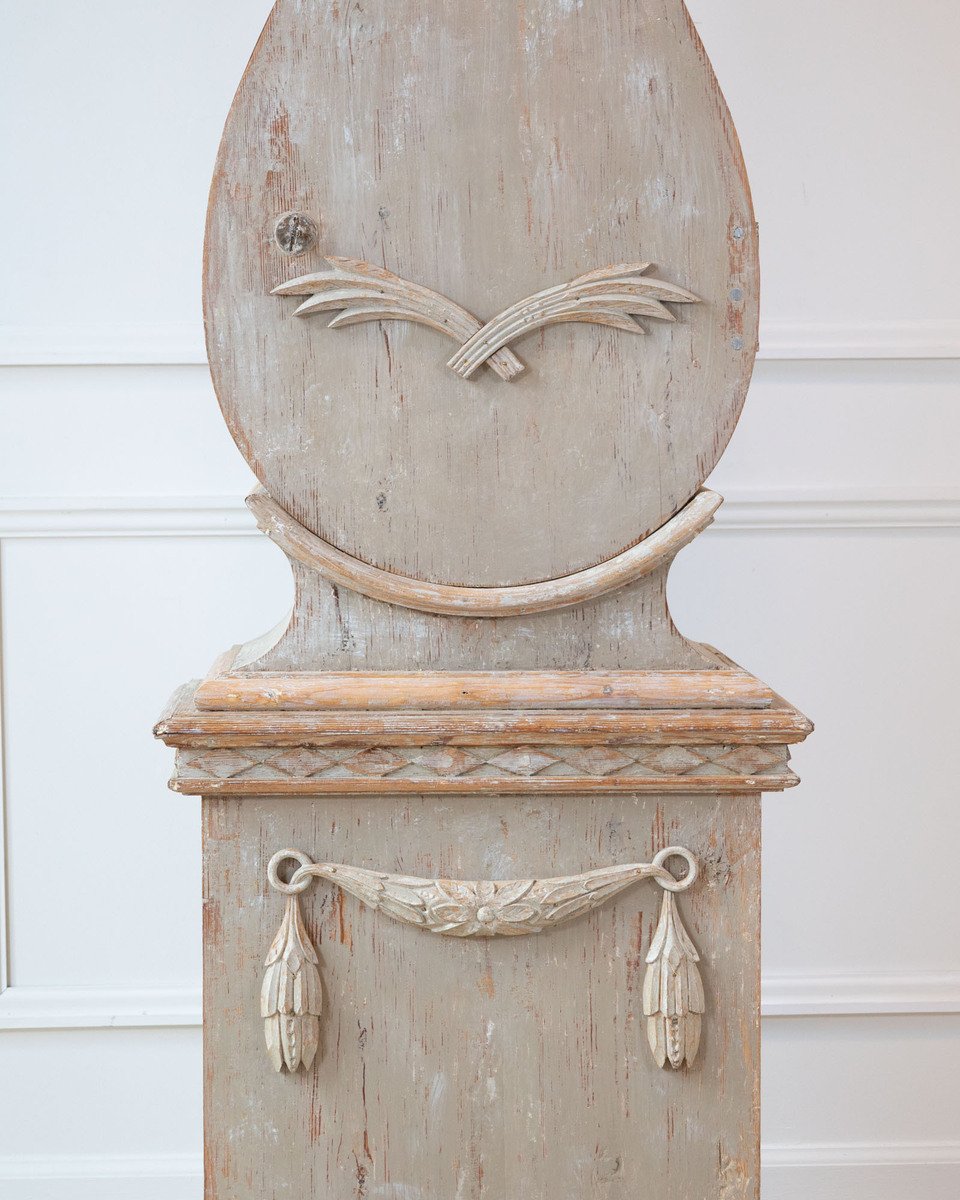 Gustavian Tall Case Clock in Original Paint, circa 1820 - JAA