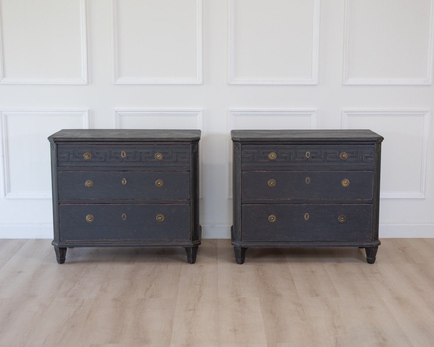 Late 20th Century Pair of Swedish Chests of Drawers - JAA
