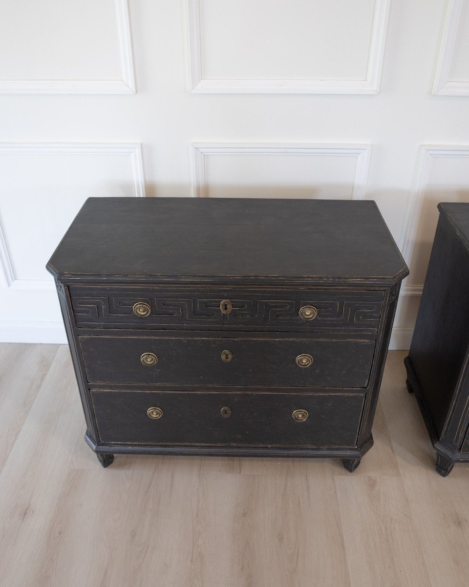 Late 20th Century Pair of Swedish Chests of Drawers - JAA