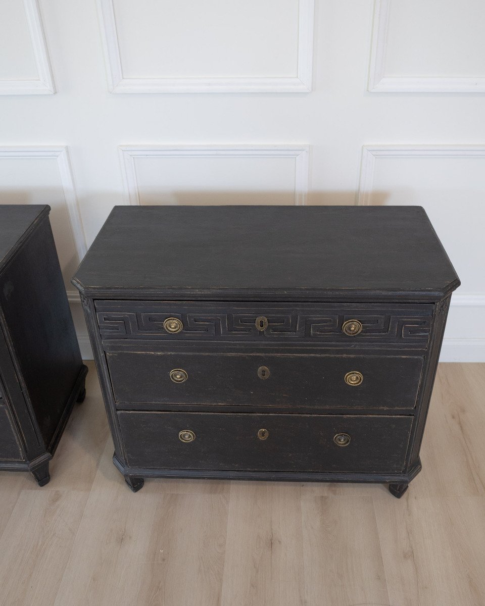 Late 20th Century Pair of Swedish Chests of Drawers - JAA