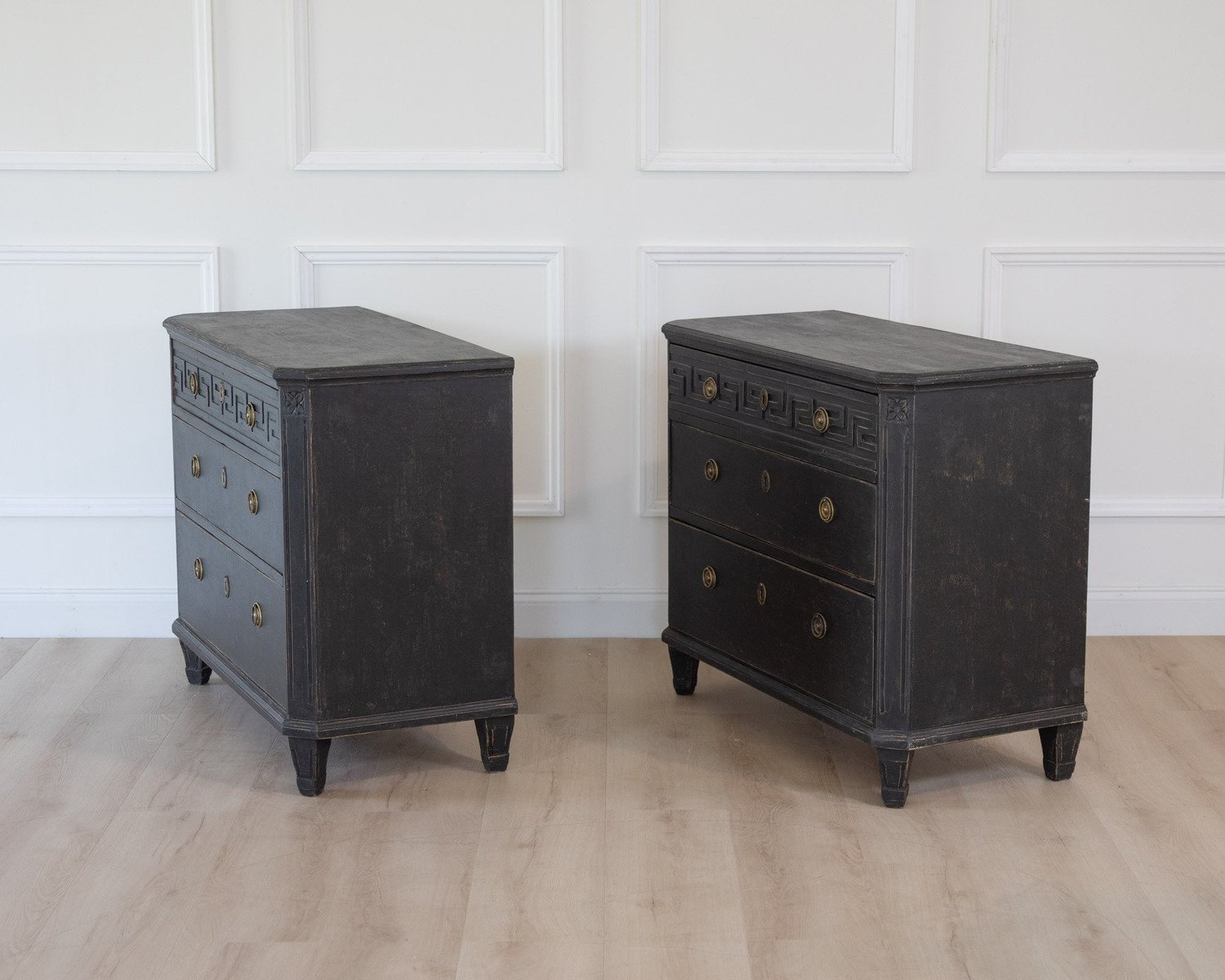 Late 20th Century Pair of Swedish Chests of Drawers - JAA