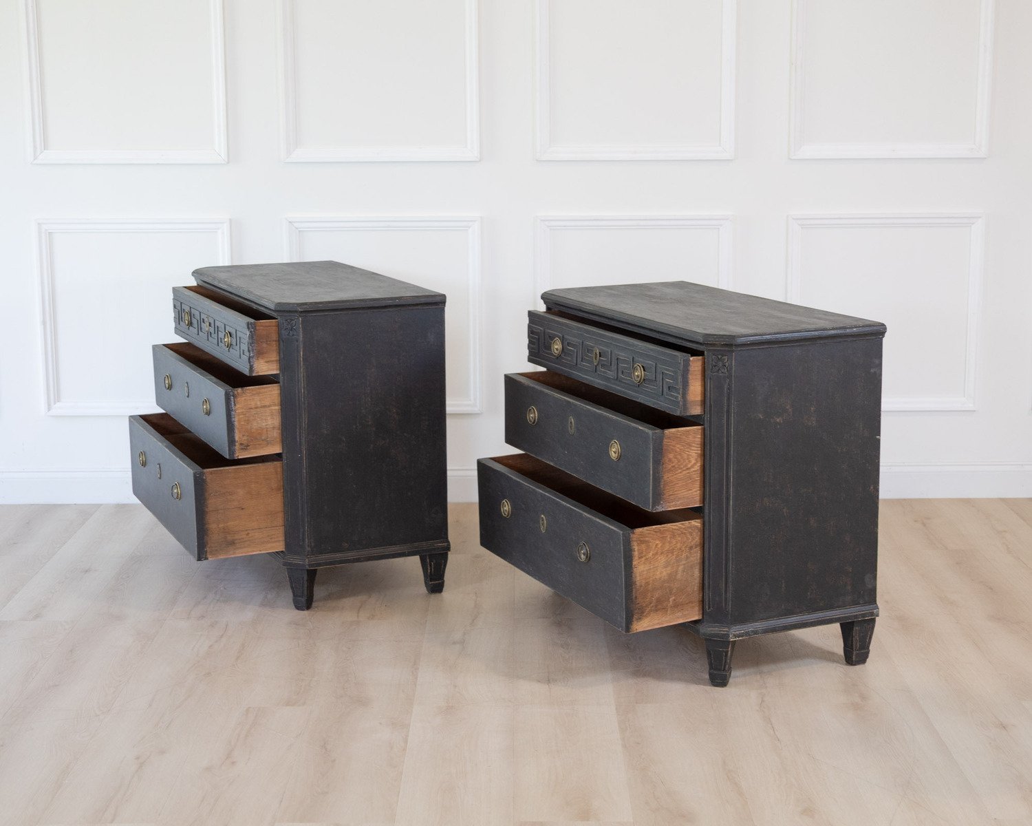 Late 20th Century Pair of Swedish Chests of Drawers - JAA