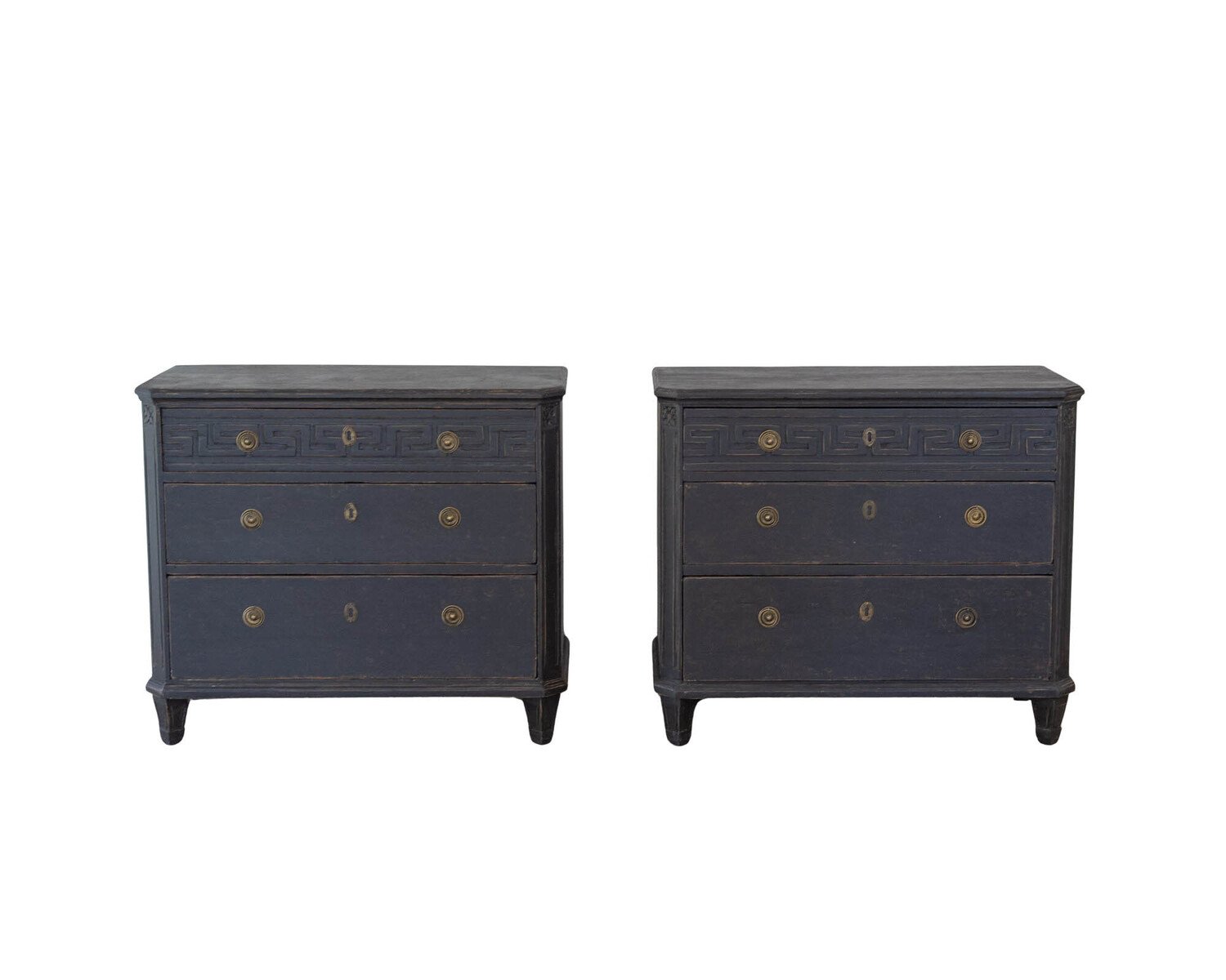 Late 20th Century Pair of Swedish Chests of Drawers