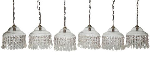 Pair of French Crystal Lights