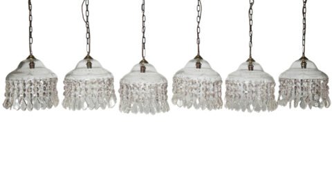 Pair of French Crystal Lights