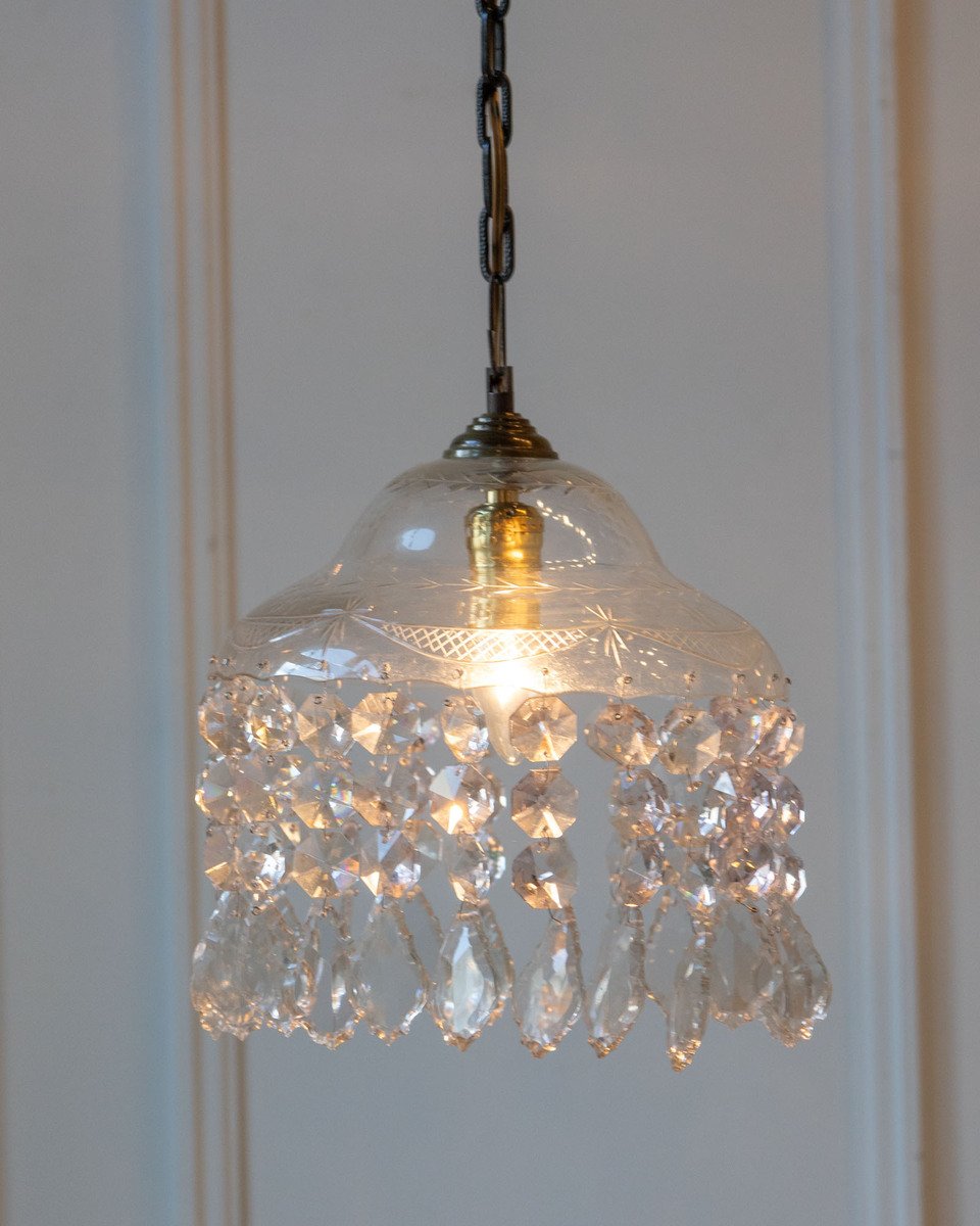 Pair of French Crystal Lights - JAA