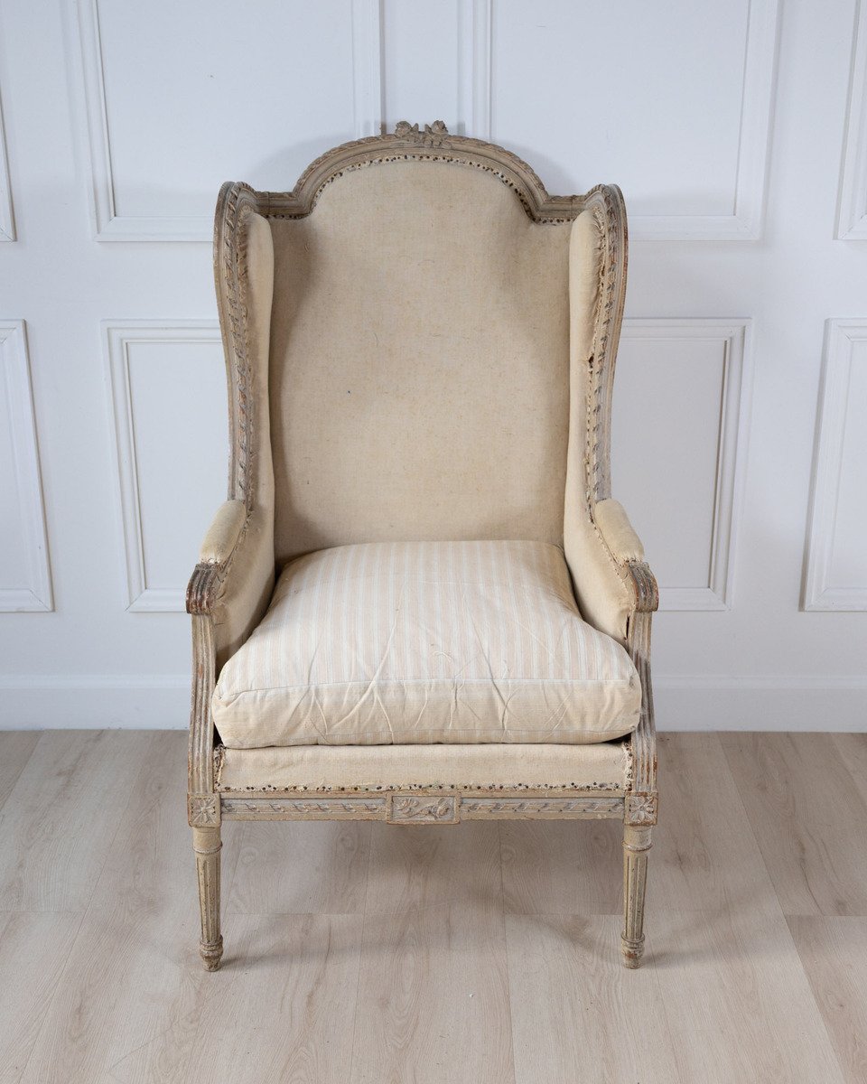20th Century French wing chair, Ready to Upholster - JAA