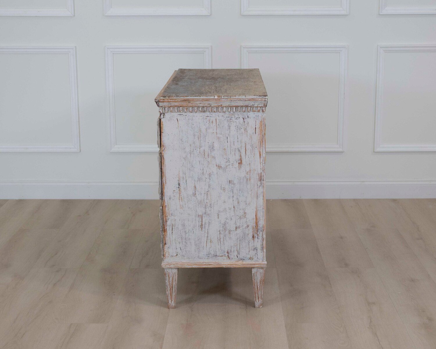 On Hold - Period Gustavian Commode with Original Painted Top, circa 1800 - JAA