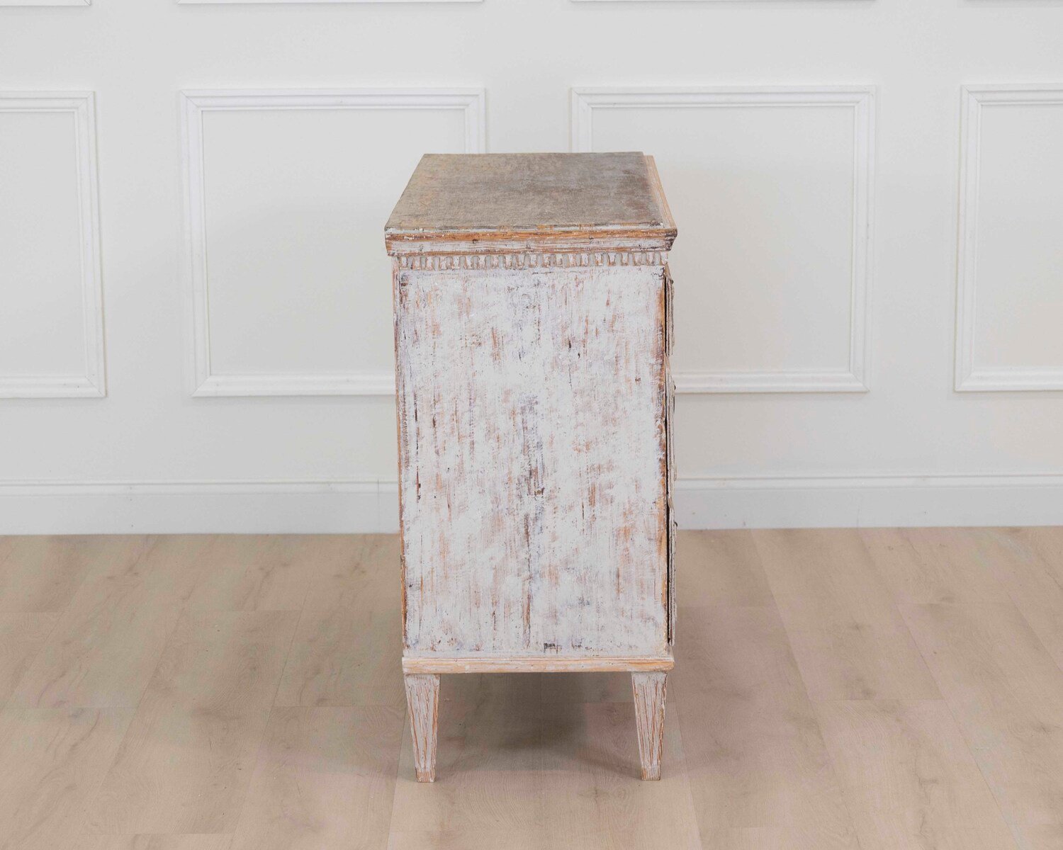 On Hold - Period Gustavian Commode with Original Painted Top, circa 1800 - JAA