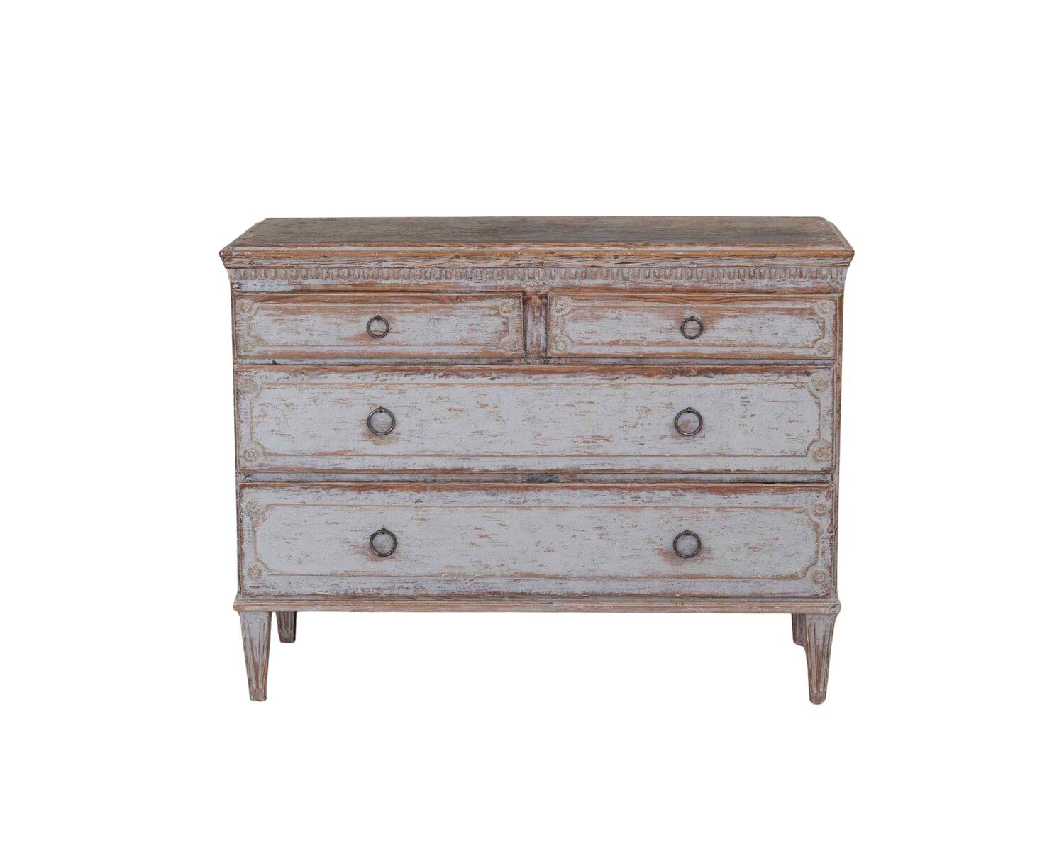 On Hold - Period Gustavian Commode with Original Painted Top, circa 1800