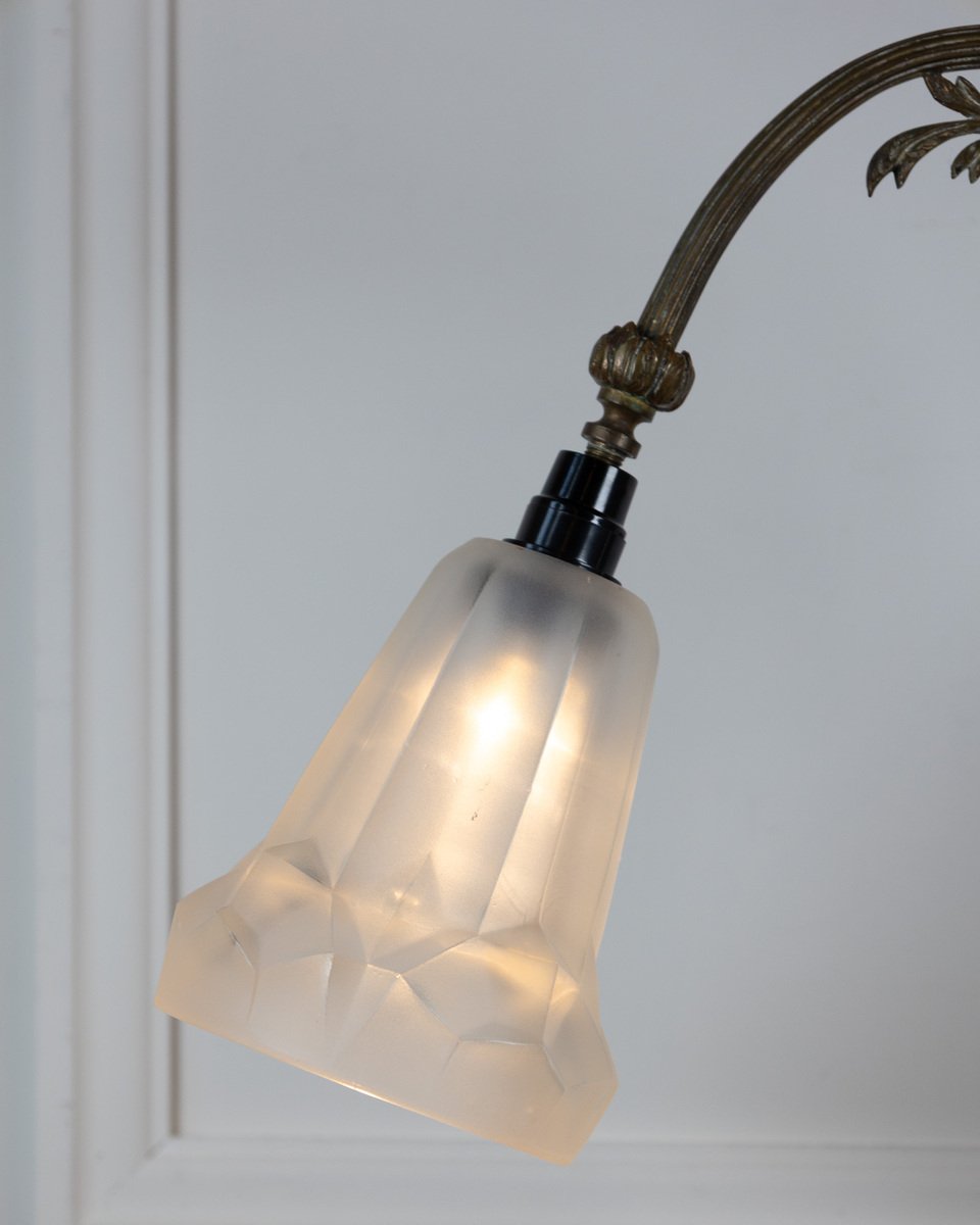 French 19th Century Gilt Bronze Desk Lamp - JAA