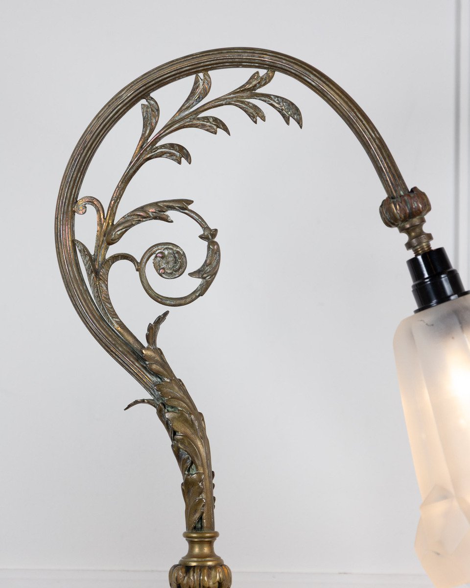 French 19th Century Gilt Bronze Desk Lamp - JAA