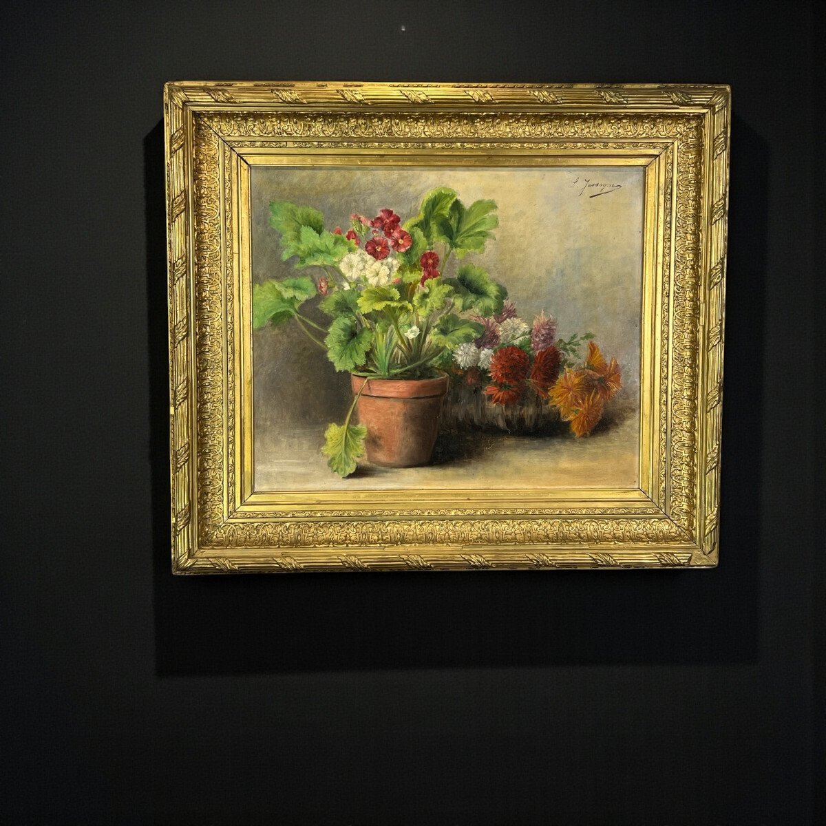 Oil On Canvas Signed 