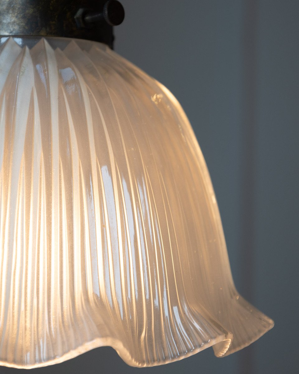 Pair of 20th Century Holophane Pendant Lights - JAA