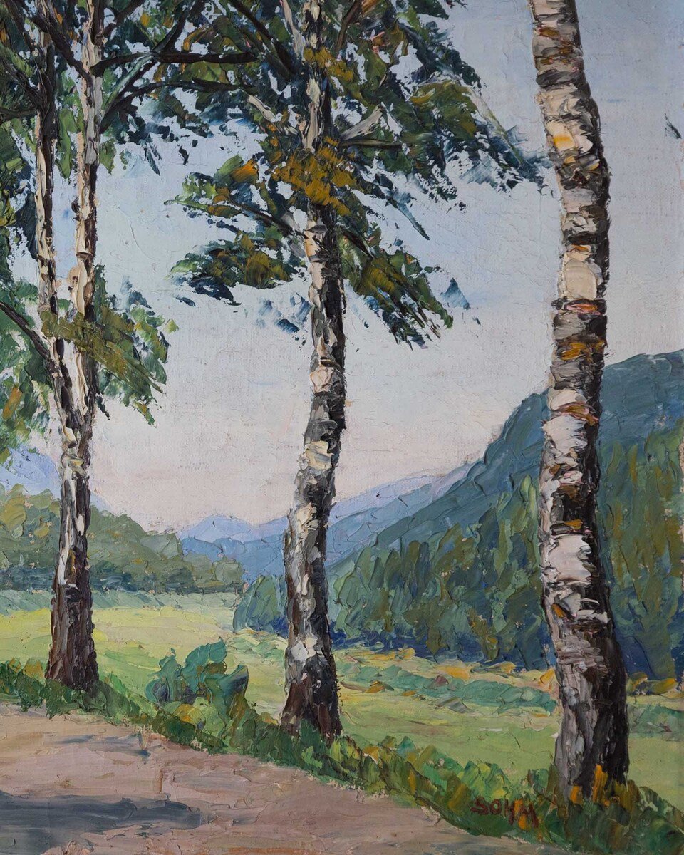 Poplars By Sohn Dated 1905 - JAA
