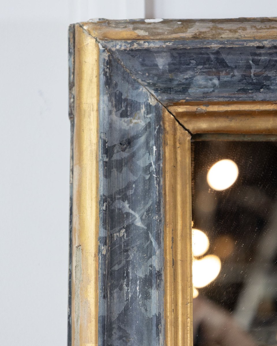 Large 19th Century Italian Faux Marble Painted Mirror - JAA