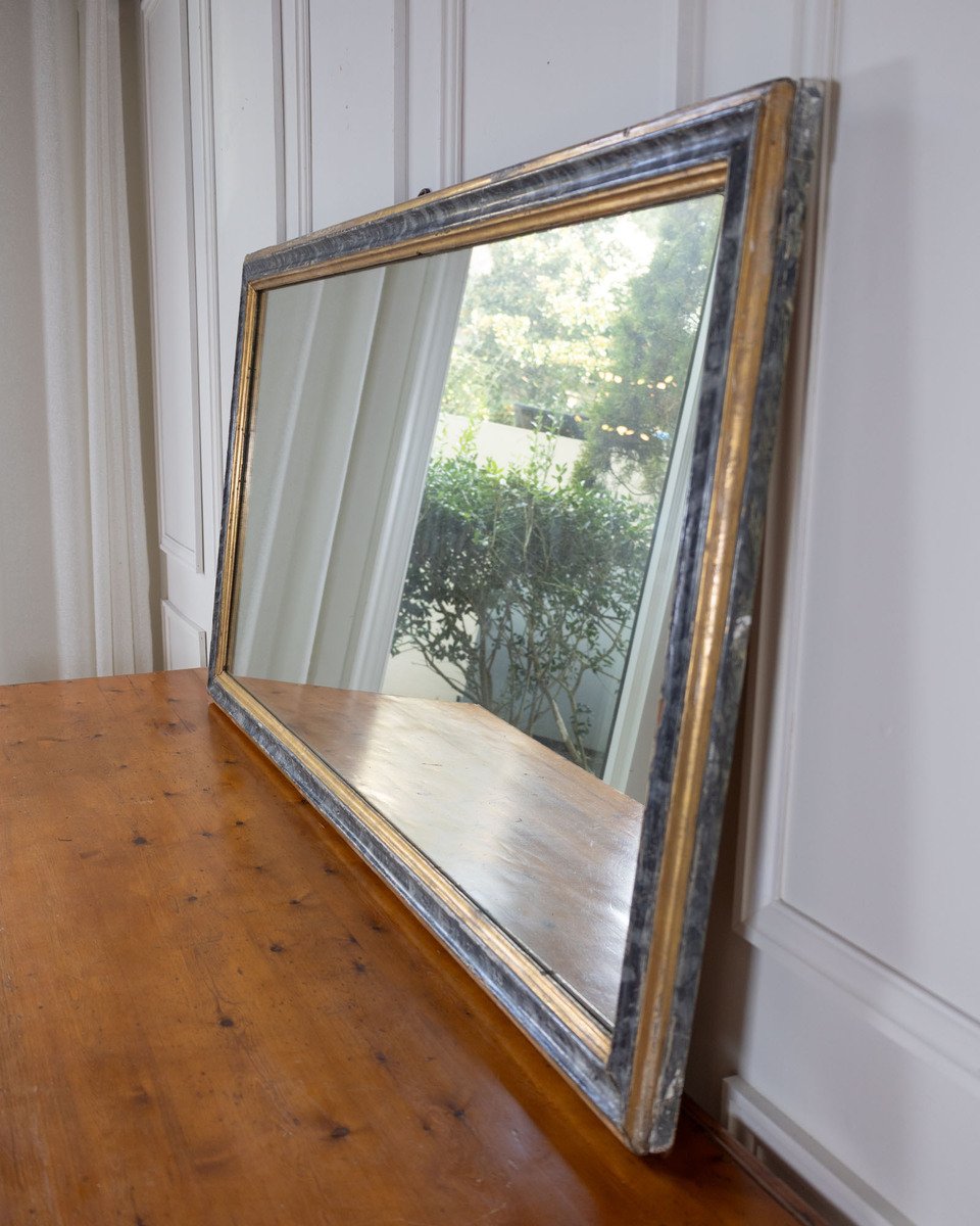 Large 19th Century Italian Faux Marble Painted Mirror - JAA