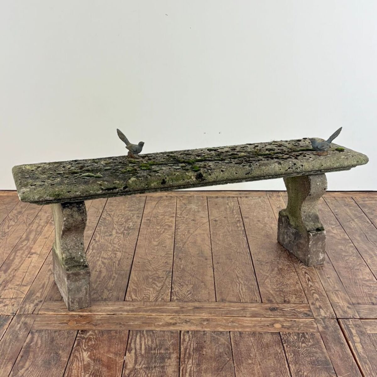 Early 20th Century French Reconstituted Stone Garden Bench - JAA