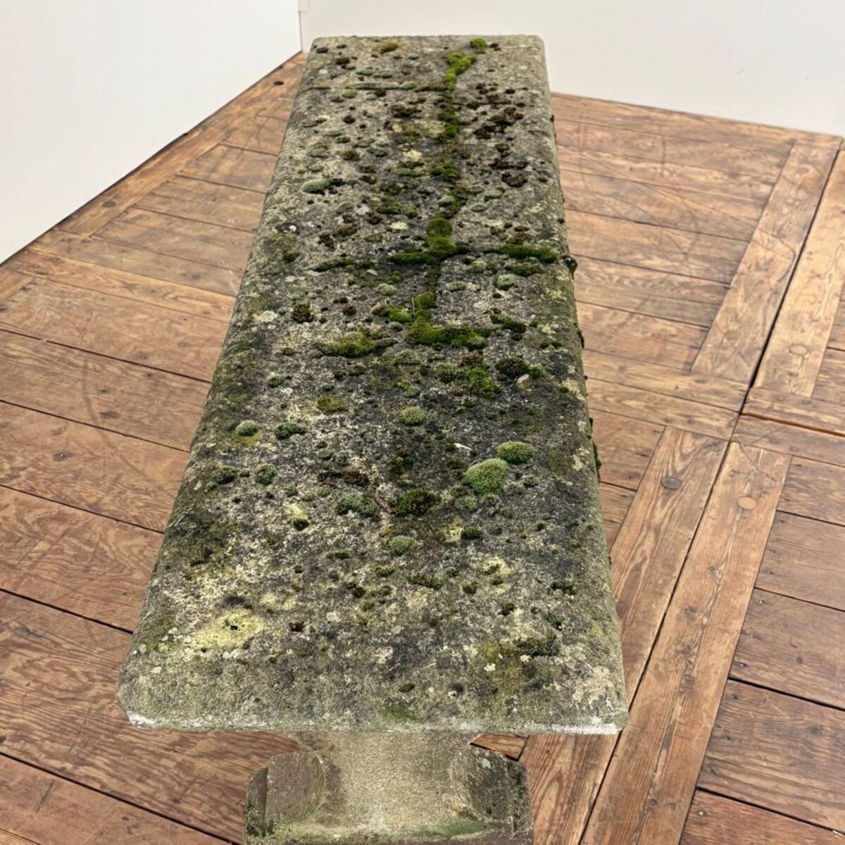 Early 20th Century French Reconstituted Stone Garden Bench - JAA